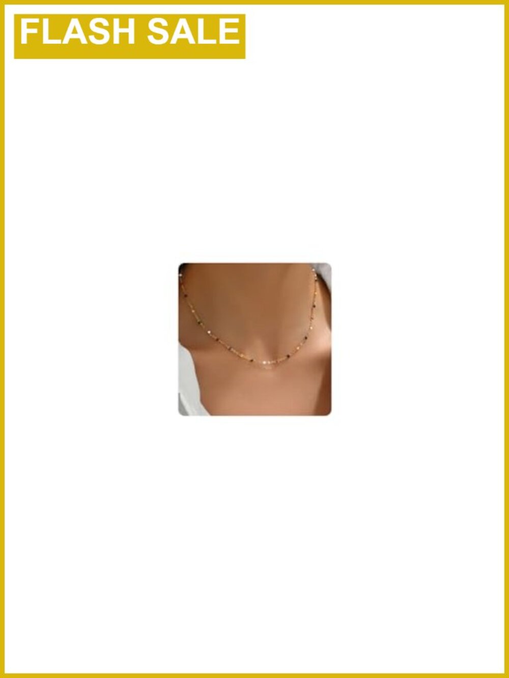 Gold plated chain necklace 18K dainty